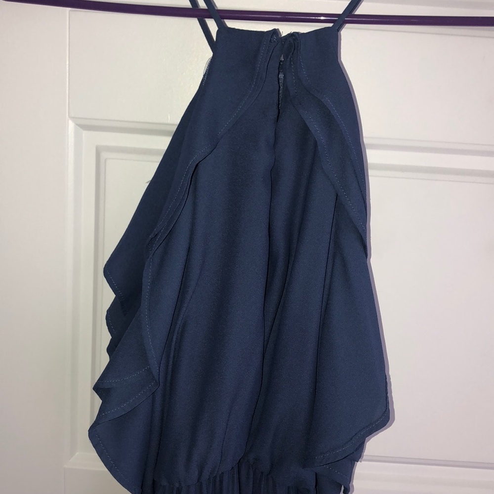Navy high low dress - Picture 3 of 6